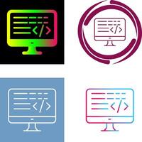 Coding Icon Design vector