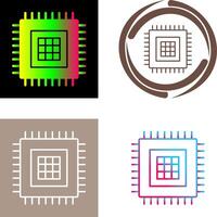 Processor Icon Design vector