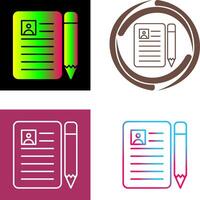 CV Icon Design vector