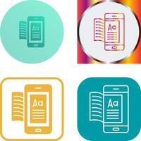 Ebook Icon Design vector