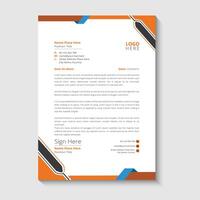 corporate letterhea design template vector