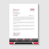 modern and corporate letterhead template vector