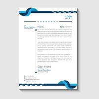 modern and corporate letterhead template vector