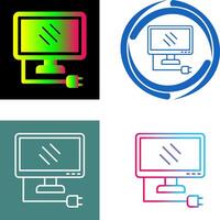 Monitor Icon Design vector