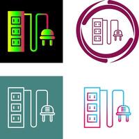Power Socket Icon Design vector