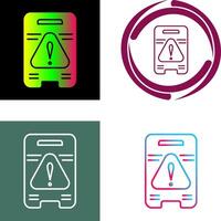 Caution Sign Icon Design vector