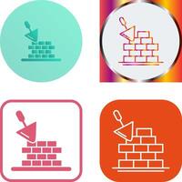 Brickwall Icon Design vector