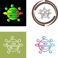 Saturn Icon Design vector