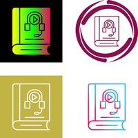 diseño de icono de audiolibro vector