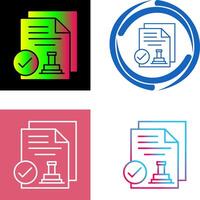 Approved Icon Design vector