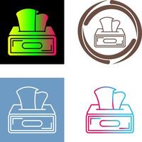 Tissue Box Icon Design vector