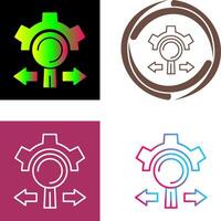 Research and Development Icon Design vector