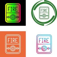 Fire Button Icon Design vector