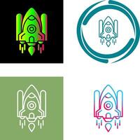 Space Shuttle Icon Design vector