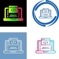 Coding Icon Design vector