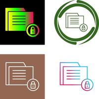 Data Security Icon Design vector