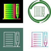 Note Icon Design vector