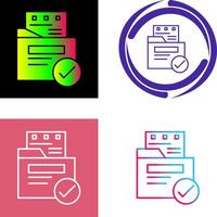 File Protection Icon Design vector