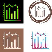 Histogram Icon Design vector