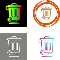 Dustbin Icon Design vector