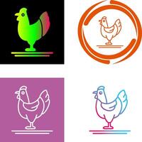 aves de corral icono diseño vector