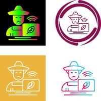 Farmer Icon Design vector