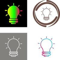 Light Bulb Icon Design vector