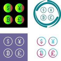 Currency Symbols Icon Design vector