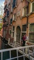 Rome, Italy-April 2, 2023.romantic couple kissing in Rome photo