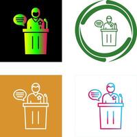 Debate Icon Design vector