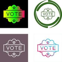 diseño de icono de voto vector