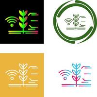 Smart Farm Icon Design vector