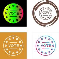 diseño de icono de voto vector