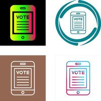 Vote Icon Design vector