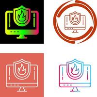 Firewall Icon Design vector