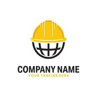 construction helmet Logo Design Illustration vector
