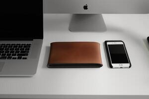 A wireless charging pad with a textured surface, displaying a phone charging on a pristine white background photo