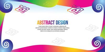 Abstract background colorful design vector