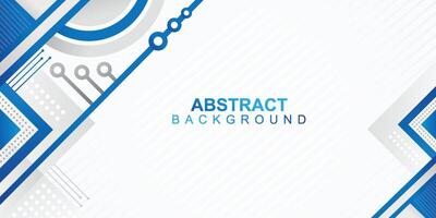 Abstract background geometric design in blue and gray gradation colors vector