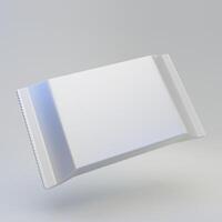 aluminio frustrar fluir paquete embalaje Bosquejo en blanco antecedentes foto