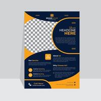 Creative business flyer layout, Brochure design, cover modern layout, annual report, poster, flyer for marketing, Flyer in A4 size. vector