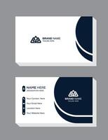 Corporate Business Card Template Using Modern Shapes vector