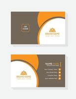 A double-Sided business card design to use in any of your businesses. vector