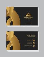 Creative business card template, using 3D shape, Professional Template. vector