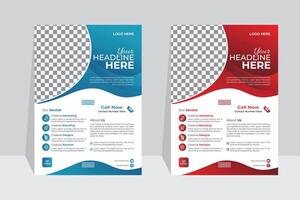 Creative approach to marketing creative business flyer template Flyer in A4 size. vector