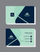 Creative business card design template, Clean professional business card template, visiting card template. Sophisticated Design, Double sided business card template. vector