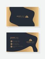 Luxury and Elegant Business Card - Sophisticated Design, Double sided business card template. vector