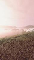 Arctic nature landscape with icebergs in Greenland icefjord video