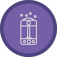 Humidifier Line Multi Circle Icon vector