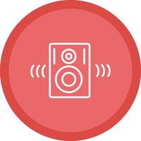 Speakers Line Multi Circle Icon vector